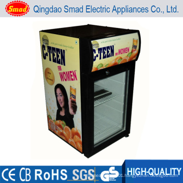 Beverage Refrigerator Table Top Glass Door Mini Fridge Refrigerator